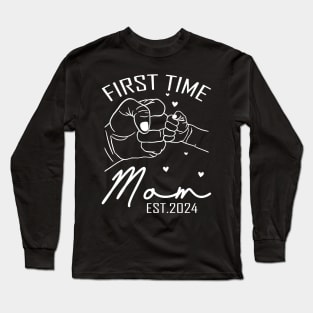 First Time Mom Est 2024 Long Sleeve T-Shirt